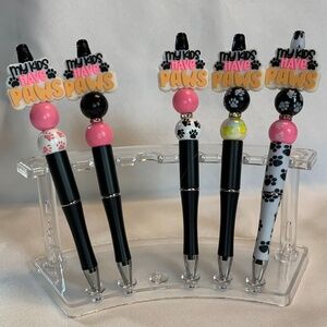 NEW! Handmade Decorated Pens! 5 Piece Set! You Get One!  Your Choice!